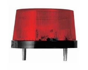 Speco Technologies SFR12 red weatherproof strobe flasher light for security systems