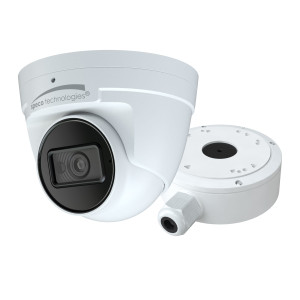 Speco Technologies V5T3 5MP HD-TVI turret camera front view with lens detail
