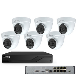 Speco Technologies ZIP8T2B 8-Channel NVR 6x 4MP Turret Kit
