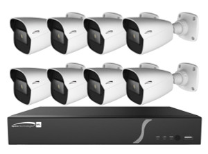 Speco ZIPL88B2 8-channel bullet security camera kit with 2TB storage system
