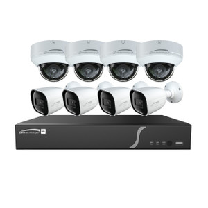 Speco ZIPL8BD2 8-Channel IP Camera Kit 4 Bullet 4 Dome