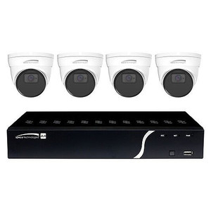Speco Technologies ZIPN4T1 4 channel 8MP NVR system with 1TB HDD and 4 5MP cameras