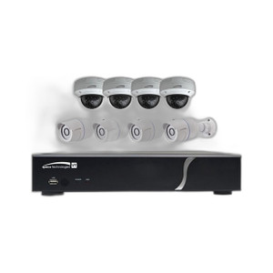Speco Technologies ZIPT8BD2 8CH DVR w/ 4 IR Bullet and 4 IR Dome