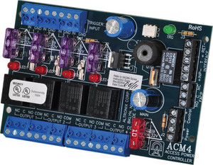 ACM4 Altronix 4-channel power controller rear panel specifications