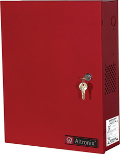 Altronix AL1024ULXPD8CBR 8-output 24VDC 10A power supply charger front view