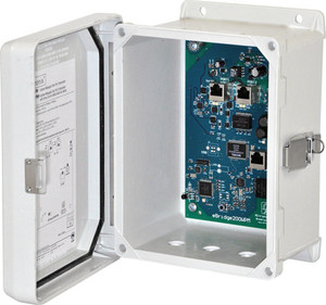 Altronix EBRIDGE200WPMH 2-Port Ethernet over coax CAT5e transceiver front view