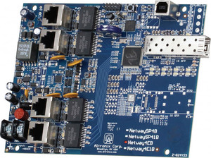 NETWAY4E1B Altronix industrial PoE+ switch side panel specifications