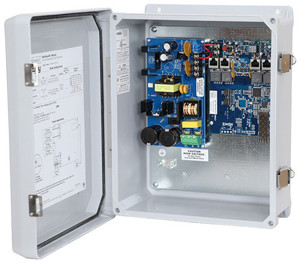 Altronix 4-Port PoE+ Gigabit SFP Switch NETWAY4E1WP included accessories and documentation