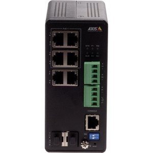 Axis T8504-R Industrial 4 PoE++ Gigabit 2 RJ45 2 SFP Ports PoE Switch, 01633-001