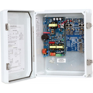Altronix NETWAY4EBTWP PoE switch front panel ports and status indicators