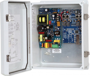 NETWAY4EBTWPN 4-Port managed switch compact design with mounting bracket detail