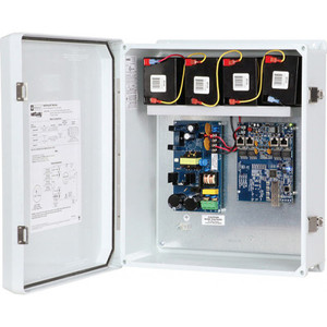 Altronix NETWAY4EWPX PoE+ switch ports and power connections detail view