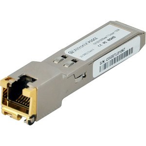 NETWAYSP1H ethernet fiber media conversion device with mounting bracket and cable connectors