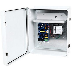 Altronix NETWAYSP2PWPX 2-Port Fiber PoE Converter front view with ports and indicator lights