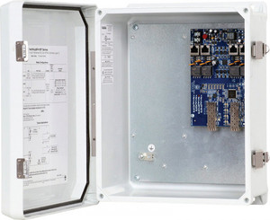 NETWAYSP41BTWP3 managed Ethernet switch with power specifications label