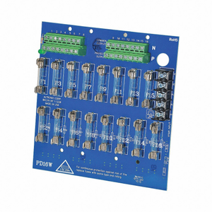 Altronix PD16W module rear panel with 16 distribution outputs and wiring terminals