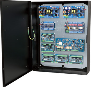 TROVE2V2 Altronix enclosure side panel and mounting bracket closeup