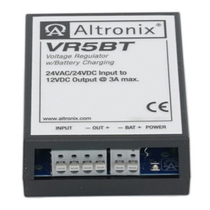 Altronix VR5BT regulator compact metal housing detail with terminal connections