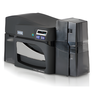 HID DTC4500e 055141 printer control panel and display interface detail