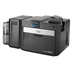 HDP6600 HID 094671 dual-sided card printer detailed front panel view