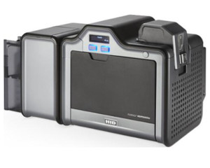 HID 096532 HDP5000e dual-side ID card printer with contact smart card encoding capability