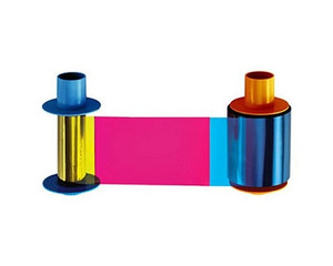 HID 45710 D5500 YMCKOK color ribbon for ID card printer with full specifications