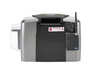 HID 50030 Fargo DTC1250e SS ETH Print Server card printer front view
