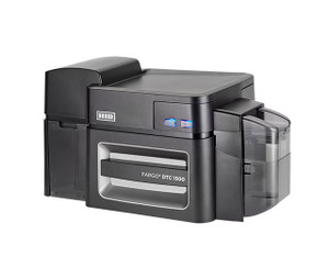 HID 51400 DTC1500 base model single-sided ID card printer front view