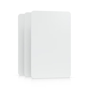 Ubiquiti UA-CARD-B-10 NFC card front view with security features and branding