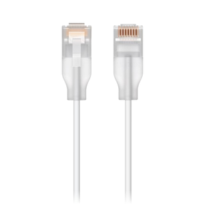 Ubiquiti UACC-CABLE-PATCH-EL-0.15M-W nano-thin 2.5 GbE white patch cable for security systems