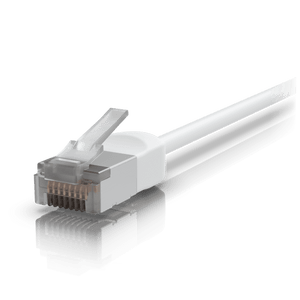 Ubiquiti outdoor Cat6A patch cable connector detail close-up
