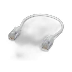 Ubiquiti UACC-CABLE-PATCH-EL-C6A-0.15M-W Ultra-Thin Braided Patch Cable