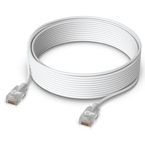 Ubiquiti UACC-CABLE-PATCH-EL-12M-W 12M nano-thin patch cable 2.5 GbE white coiled