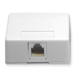 International Connectors and Cable Surface Mount Jack 6P6C White - IC625SB6WH