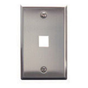 International Connectors and Cable Face Plate Stainless Steel 1-GANG 1-PORT - IC107SF1SS