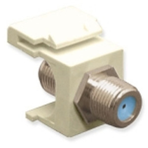 International Connectors and Cable Module F-Type Nickel Plated 3 GHZ Almond - IC107B9FAL