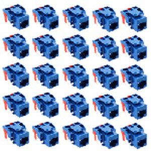 International Connectors and Cable Module CAT 6 EZ 25 PK Blue - IC107L6CBL