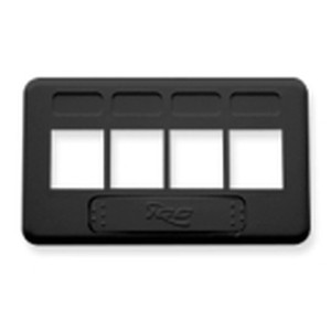 International Connectors and Cable Face Plate Furniture TIA 4-PORT Black - IC107FT4BK