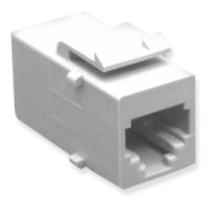 International Connectors and Cable Module Coupler RJ-11 Pin 1-6 White - IC107C6SWH