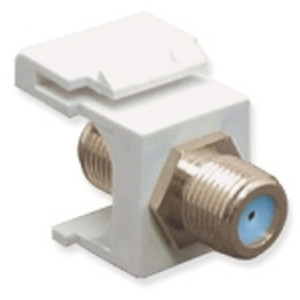 International Connectors and Cable Module F-Type Nickel Plated 3 GHZ White - IC107B9FWH