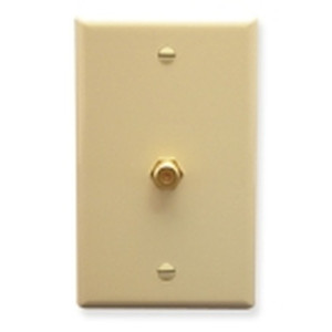 International Connectors and Cable Wall Plate F-Type Ivory - IC630EG0IV