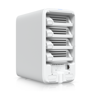 Ubiquiti UNAS-4-W UniFi Storage white NAS with dual 3.5" HDD bays