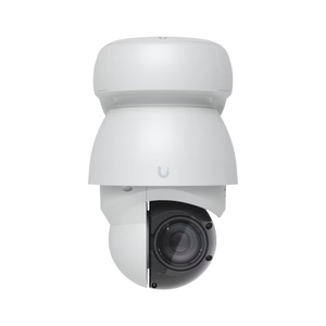 Ubiquiti UVC-AI-PTZ-W PTZ camera lens and motorized pan-tilt-zoom mechanism detail