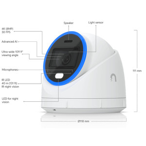 Ubiquiti UVC-AI-TURRET-W 4MP AI Turret Camera