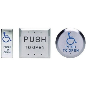 SDC Security Door Controls 484A4U Square Gang Push Plate Switch