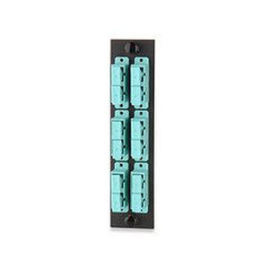 Signamax 12-Port (12 Fiber) SC OM3/OM4 Adapter Plate Ceramic Sleeve - UFE-B-12SC-G