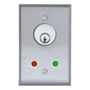 SDC 801AL /Security Door Controls 801AL Aluminum Plate Keyswitch