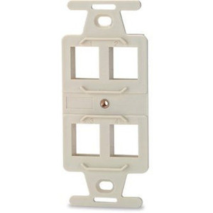 Signamax 4-Port 106 Type Keystone Adapter White - 106A-4-WH