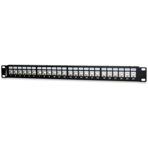 Signamax 24-Port Category 6A MT-Series Screened Patch Panel 1 RMU - 24458S-C6A