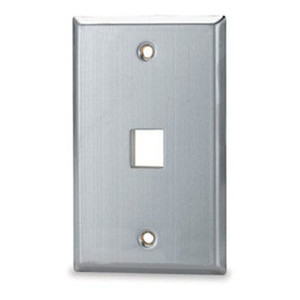 Signamax 1-Port Single Gang Stainless Steel Faceplate - SSKF-1